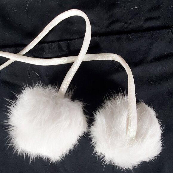 Like New Vintage Handmade Genuine Rabbit Pom-pom Drawstring Hood main image 9